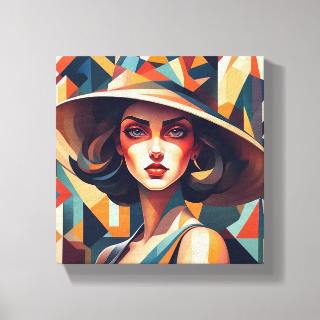 Artistic painting "Radiant Serinity" Canvas Print (Front)