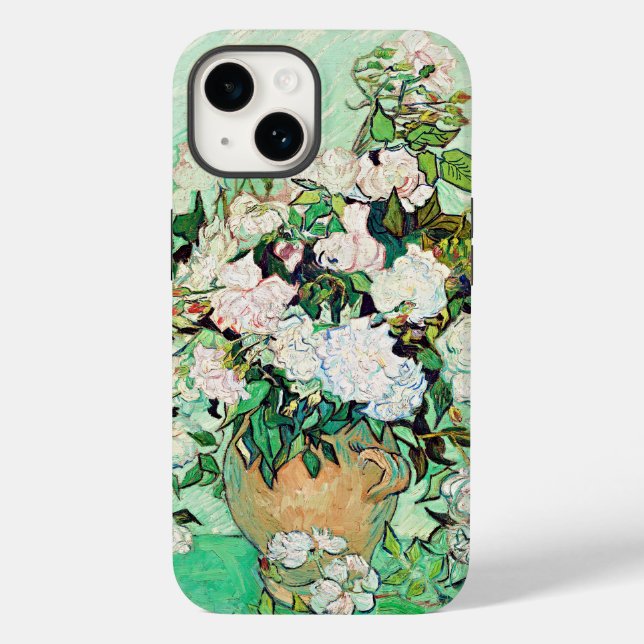 Artistic Passion: Roses by Vincent Van Gogh Case-Mate iPhone Case (Back)