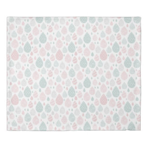 Artistic Pastel Raindrops elegant duvet cover