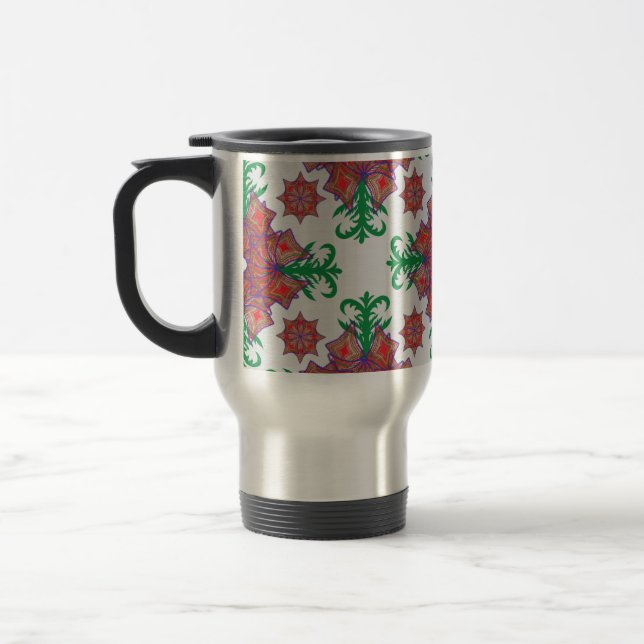 Artistic Pattern Coffee Mug – Stylish Kitchenware  (Left)