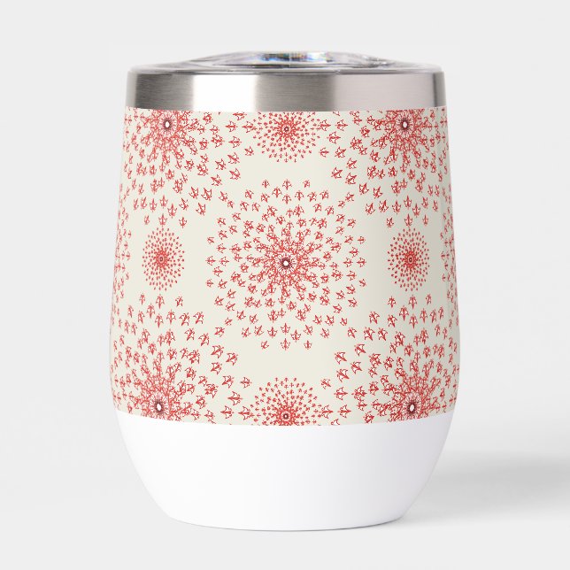 Artistic Pattern Coffee Mug – Stylish Kitchenware  Thermal Wine Tumbler (Front)