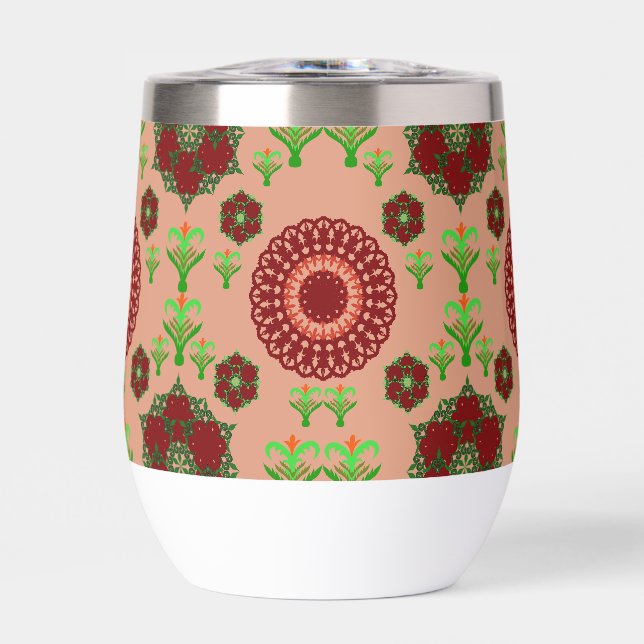 Artistic Pattern Coffee Mug – Stylish Kitchenware  Thermal Wine Tumbler (Front)