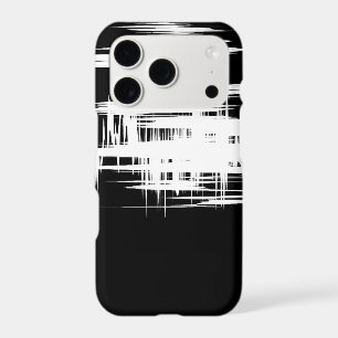 Artistic Pattern Design in Black and White iPhone 17 Pro Case