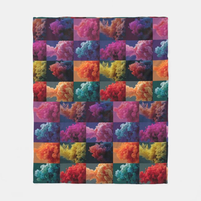 artistic pattern fleece blanket (Front)