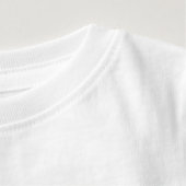 Artistic Penguin Baby T-Shirt (Detail - Neck (in White))