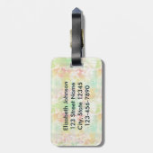 Artistic Penguin Painter Personalize Luggage Tag (Back Vertical)