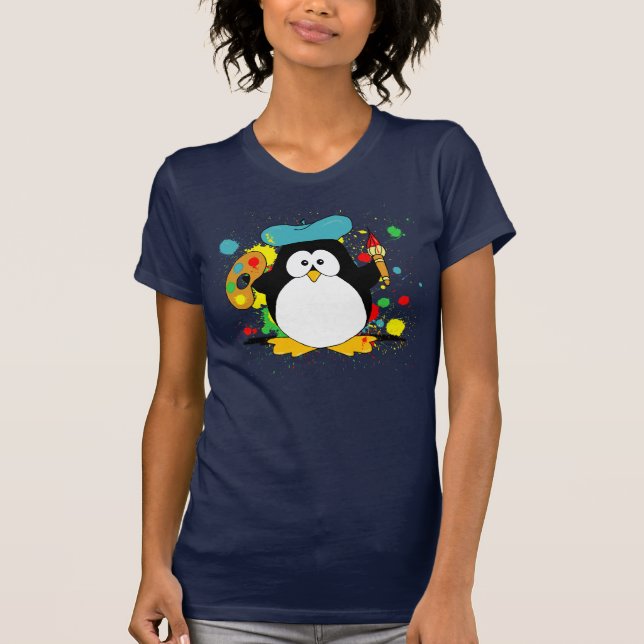 Artistic Penguin T-Shirt (Front)
