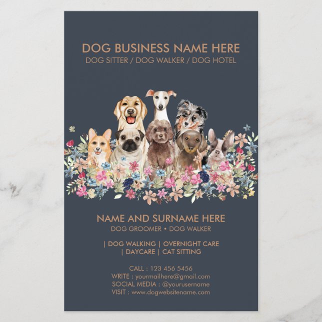 Artistic Pet Memory Cards Flyer (Front)