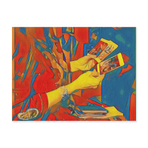 Artistic Physic Tarot Reading Postcard