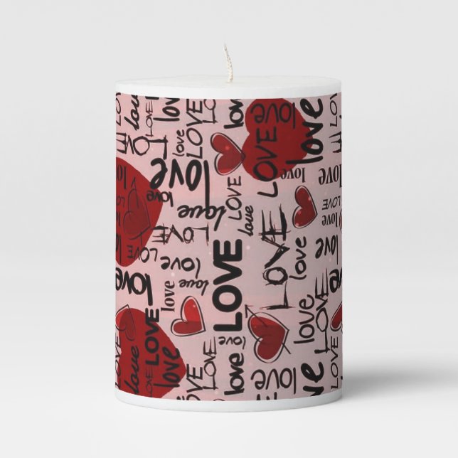 Artistic Pillar Candle (Front)