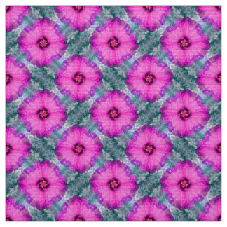 Artistic Pink Flower Seamless Pattern Design Fabric