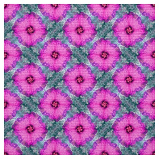 Artistic Pink Flower Seamless Pattern Design Fabric