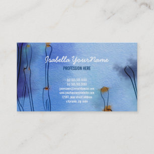 Artistic Poppy Field Business Card