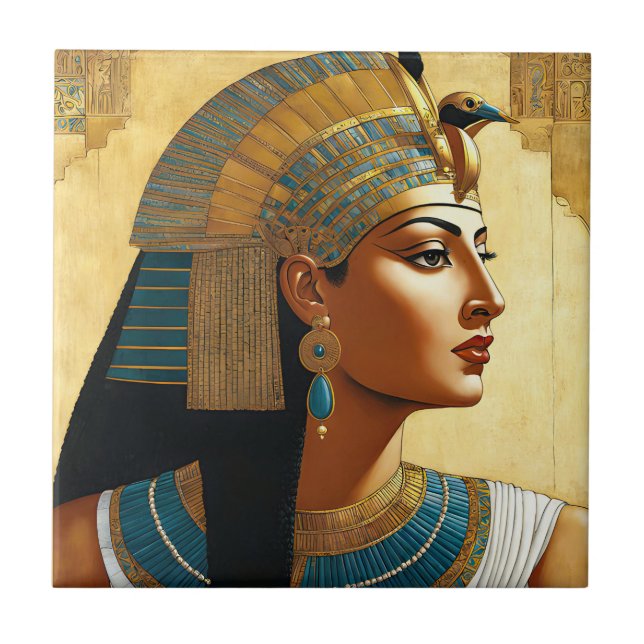 Artistic Portrait of Cleopatra         Ceramic Tile (Front)