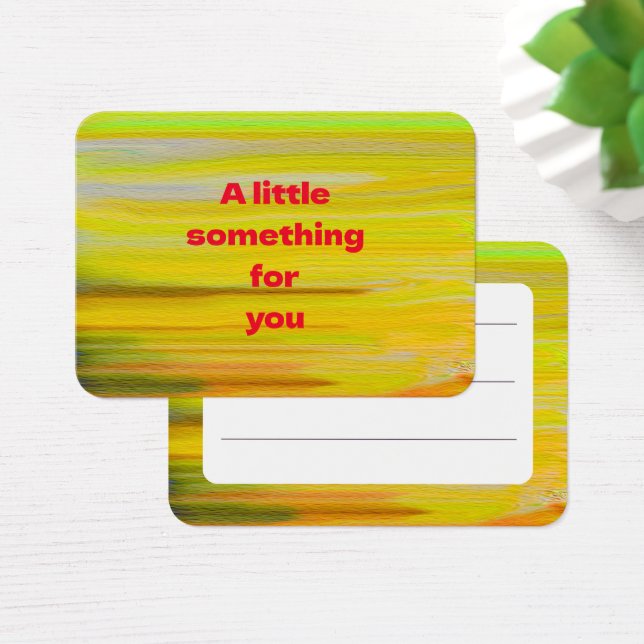 Artistic Profile Gift Tag (Desk)