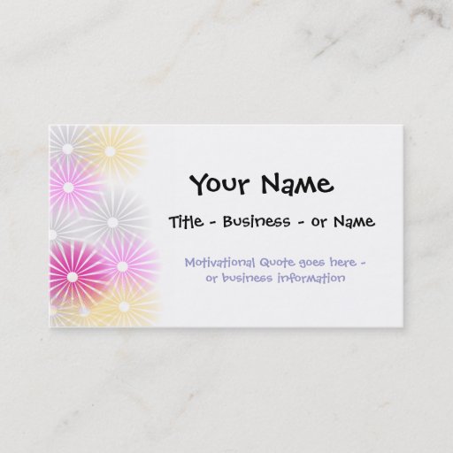 Customizable Artistic Profile or Business Card Template