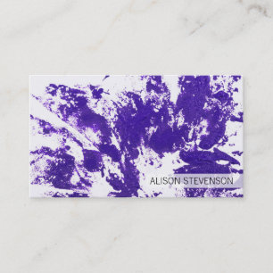 Artistic   Purple Business Card