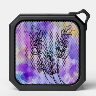 Artistic Purple Floral Waterproof Speaker