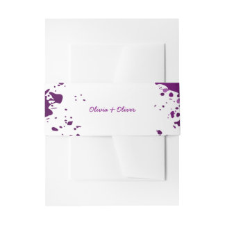 Artistic Purple Paint Splatter - Belly Band
