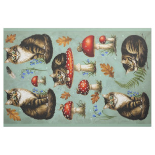 Artistic Quilting Fabric Cats