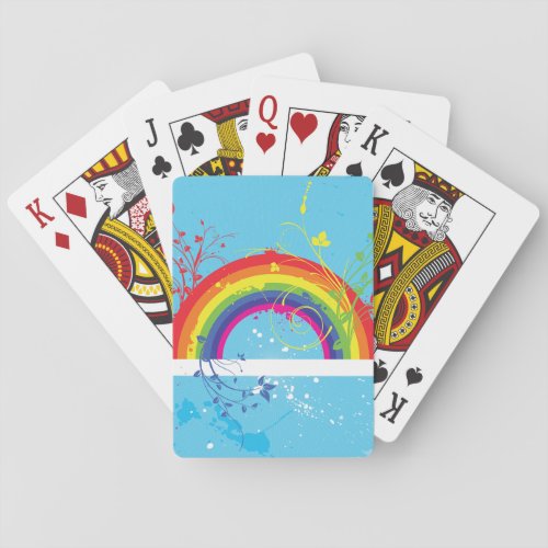 Artistic Rainbow Colourful Art Playing Cards