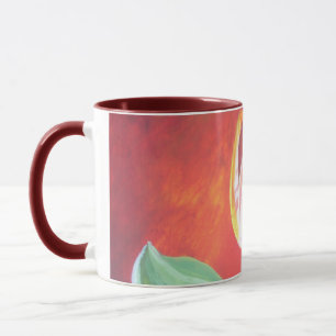 Artistic Red and Yellow Tulips Mug