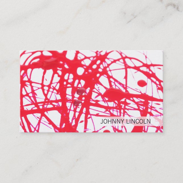 Artistic | Red II Business Card (Front)