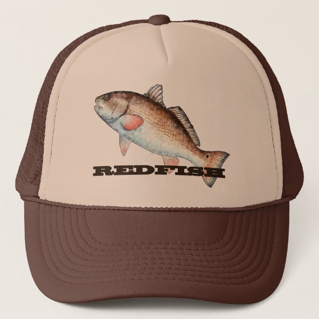 Artistic Redfish Trucker Hat (Front)