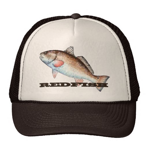 Artistic Redfish Trucker Hat | Zazzle