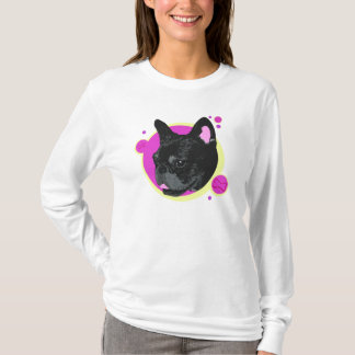 Artistic Retro Frenchie French Bulldog T-Shirt