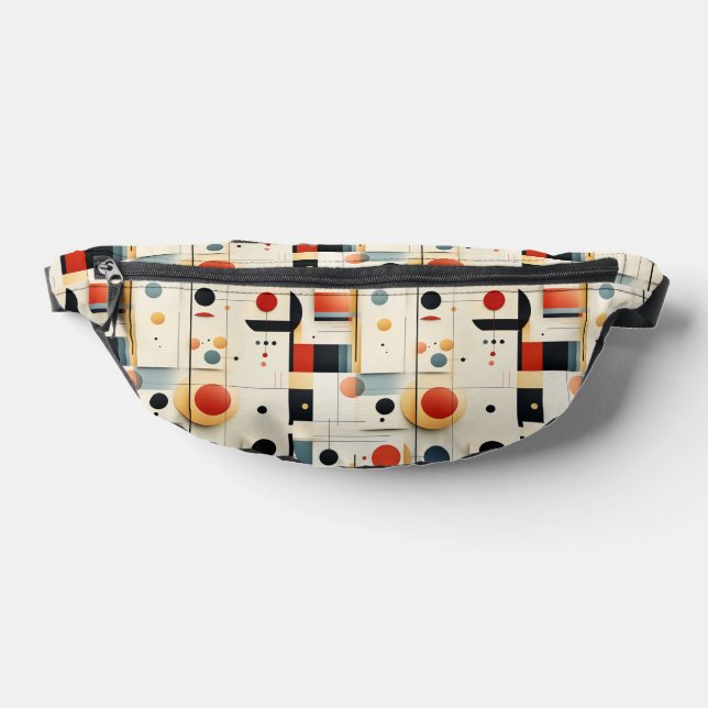 Artistic Retro Geometrics Fanny Pack (Lay Down)
