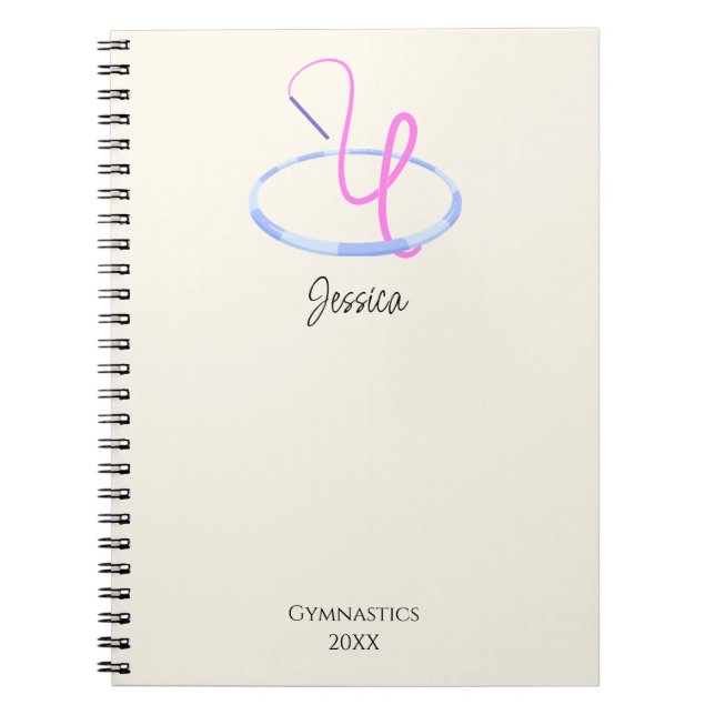 Artistic Rhythmic Gymnastics Hoop Choreography Notebook (Front)