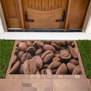 Artistic Roasted Coffee Beans Doormat