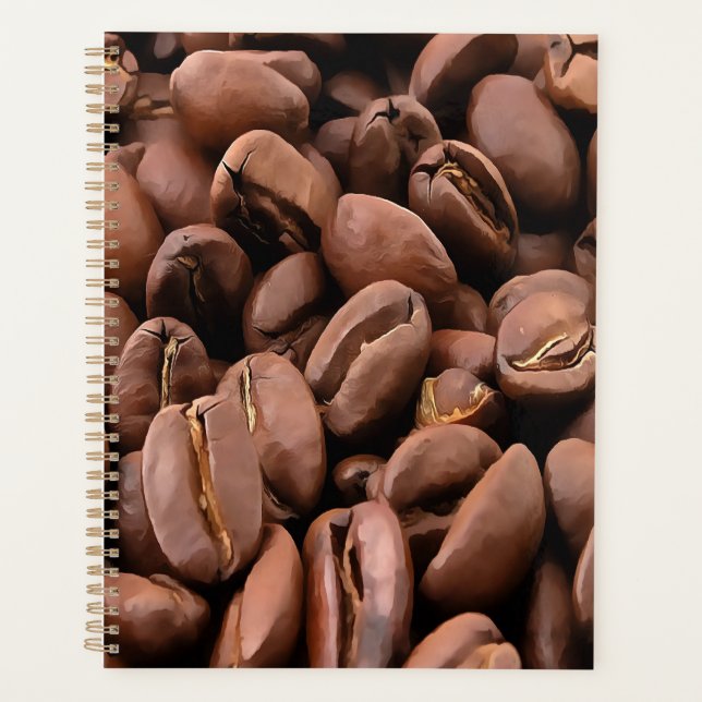 Artistic Roasted Coffee Beans Planner (Front)