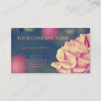 Artistic Rose Business Card