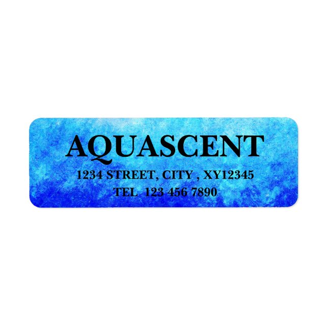 Artistic Royal Turquoise Blue Label (Front)
