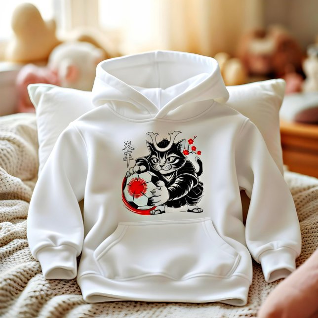 Artistic Samurai Cat Japan Soccer for Football fan Hoodie (Creator Uploaded)