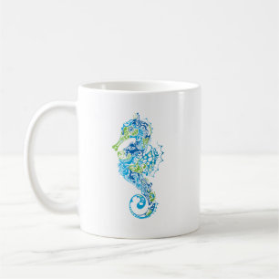 Artistic Seahorse Coffee Mug