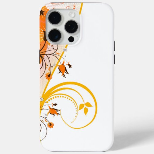 Artistic Shades of Orange iPhone 15 Pro Max Case