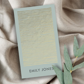 Artistic Silver Aqua Sketch Striped Line Pattern Business Card by YellowFebPaperie at Zazzle