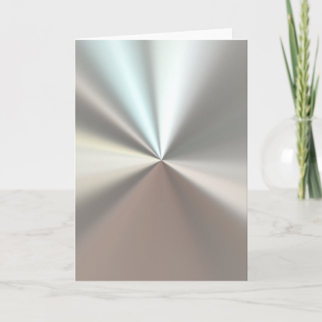 Artistic silver metal card (Front)