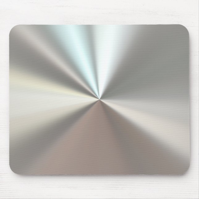 Artistic silver metal mouse pad (Front)