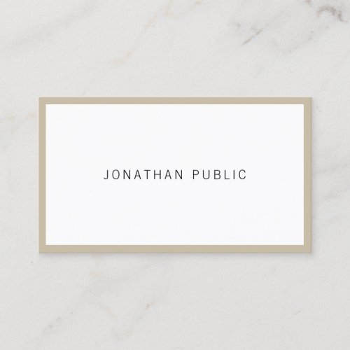 Artistic Simple Design Modern Minimalist Elegant Business Card