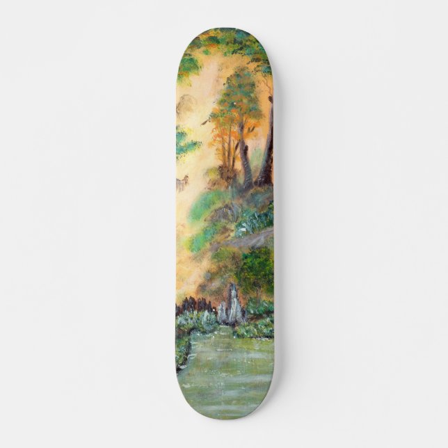 ARTISTIC SKATEBOARD _Orange forest (Front)