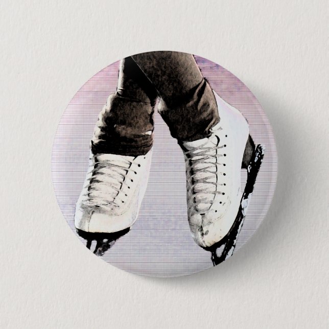 Artistic Skates Pinback Button (Front)