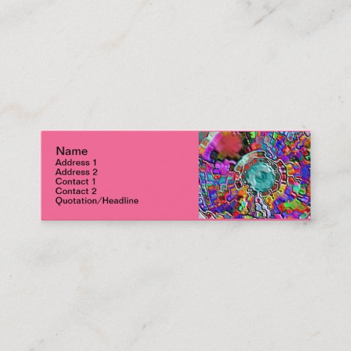 Customizable Artistic Skinny 3" x 1"Business Card