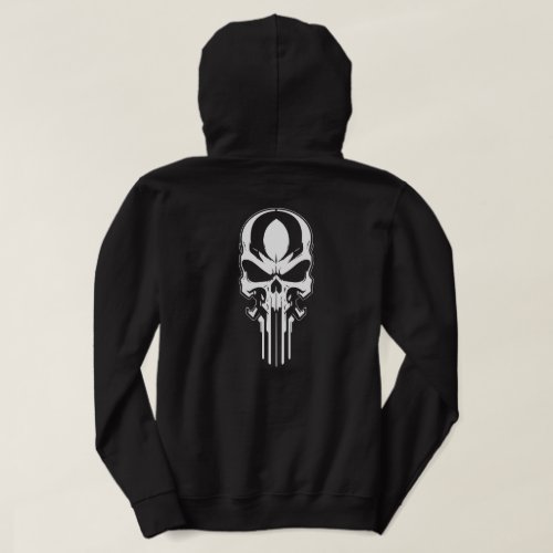 Artistic Skull Logo Hoodie