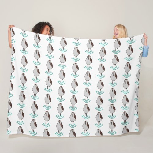 Artistic Sleeping Sandpiper Fleece Blanket