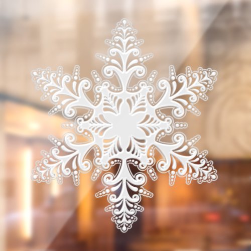 Artistic Snowflake Window Cling