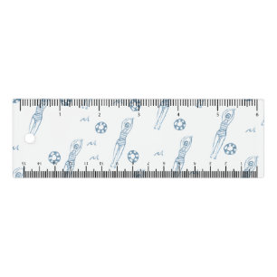 Artistic Snychro Swimming Team Swimmers White Ruler